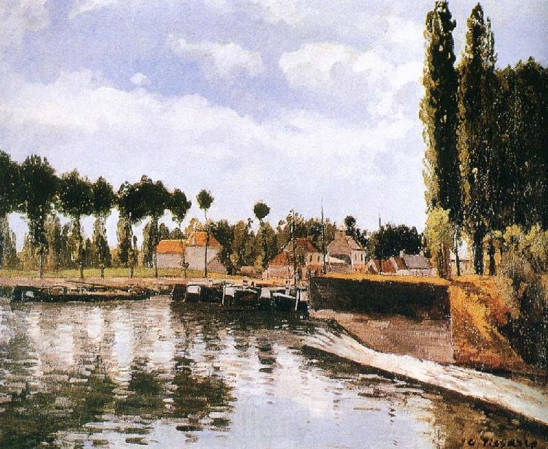 Camille Pissarro Pang plans Schwarz lake Norge oil painting art